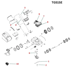 Spectrum TG51SE Parts Breakdown