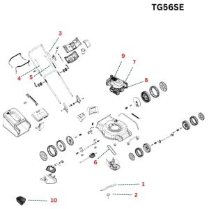 Spectrum TG56SE Parts Breakdown