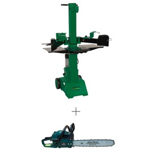 Spectrum TY8000V 8-Tonne Electric Log Splitter With 45cc Petrol Chainsaw Included (18")